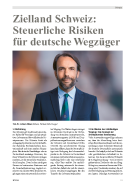 Zielland Schweiz: Steuerliche Risiken für deutsche Wegzüger