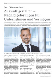 Next Generation: Zukunft gestalten – Nachfolgelösungen für Unternehmen und Vermögen