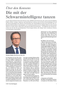 Über den Konsens – Die mit der Schwarmintelligenz tanzen