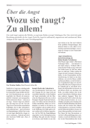 Über die Angst: Wozu sie taugt? Zu allem!