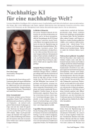 Nachhaltige KI für eine nachhaltige Welt?